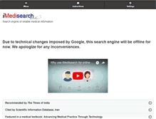 Tablet Screenshot of imedisearch.com